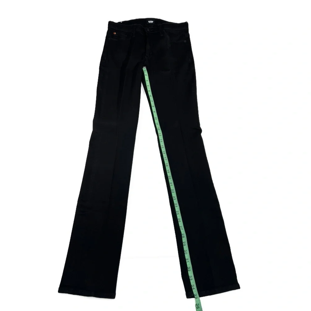 Hudson Jeans Tilda Jet Black Mid Rise Straight 5 Pocket Womens Size 30 X 35 Tall